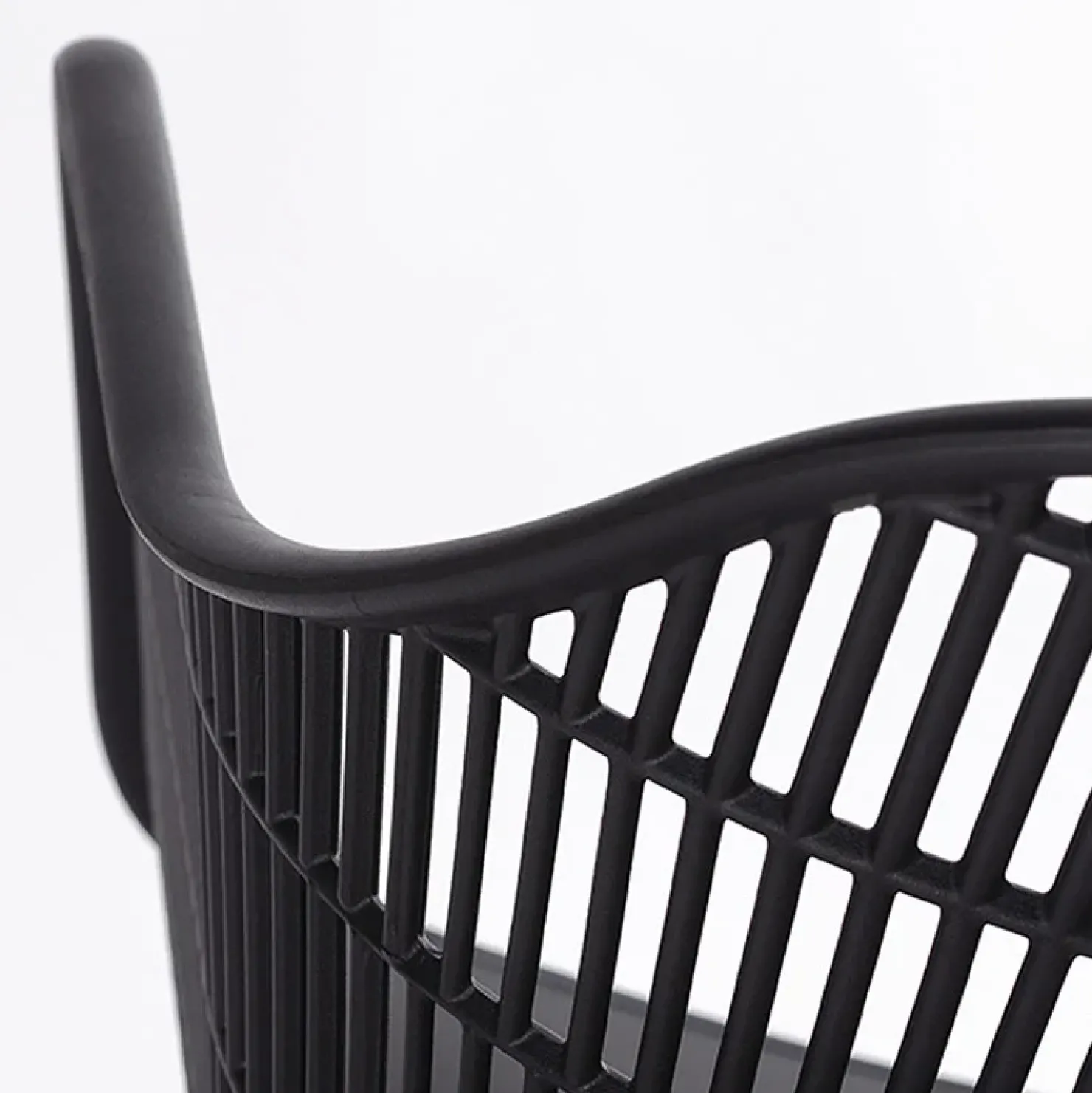 Garnero Arredamenti Set 2 sedie da pranzo polipropilene nero opaco Granada Best