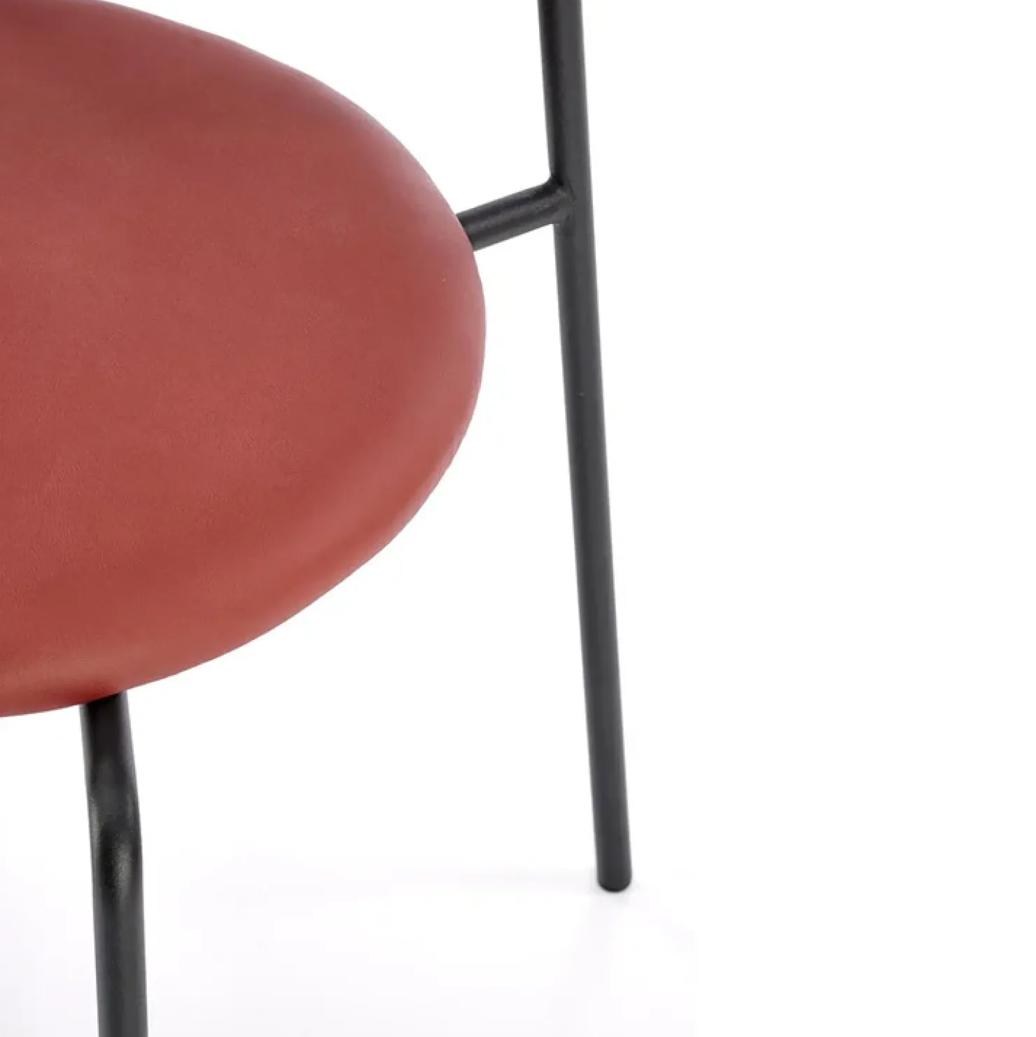 Garnero Arredamenti Set 4 sedie da sala in rattan ed ecopelle Tiny Bordeaux New