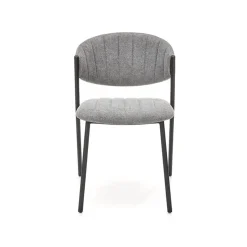 Garnero Arredamenti Set 2 sedie da sala in tessuto grigio scuro nero Elsa Outlet