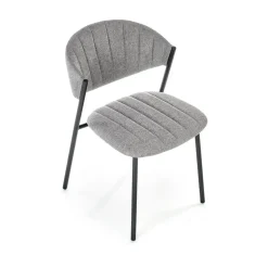 Garnero Arredamenti Set 2 sedie da sala in tessuto grigio scuro nero Elsa Outlet