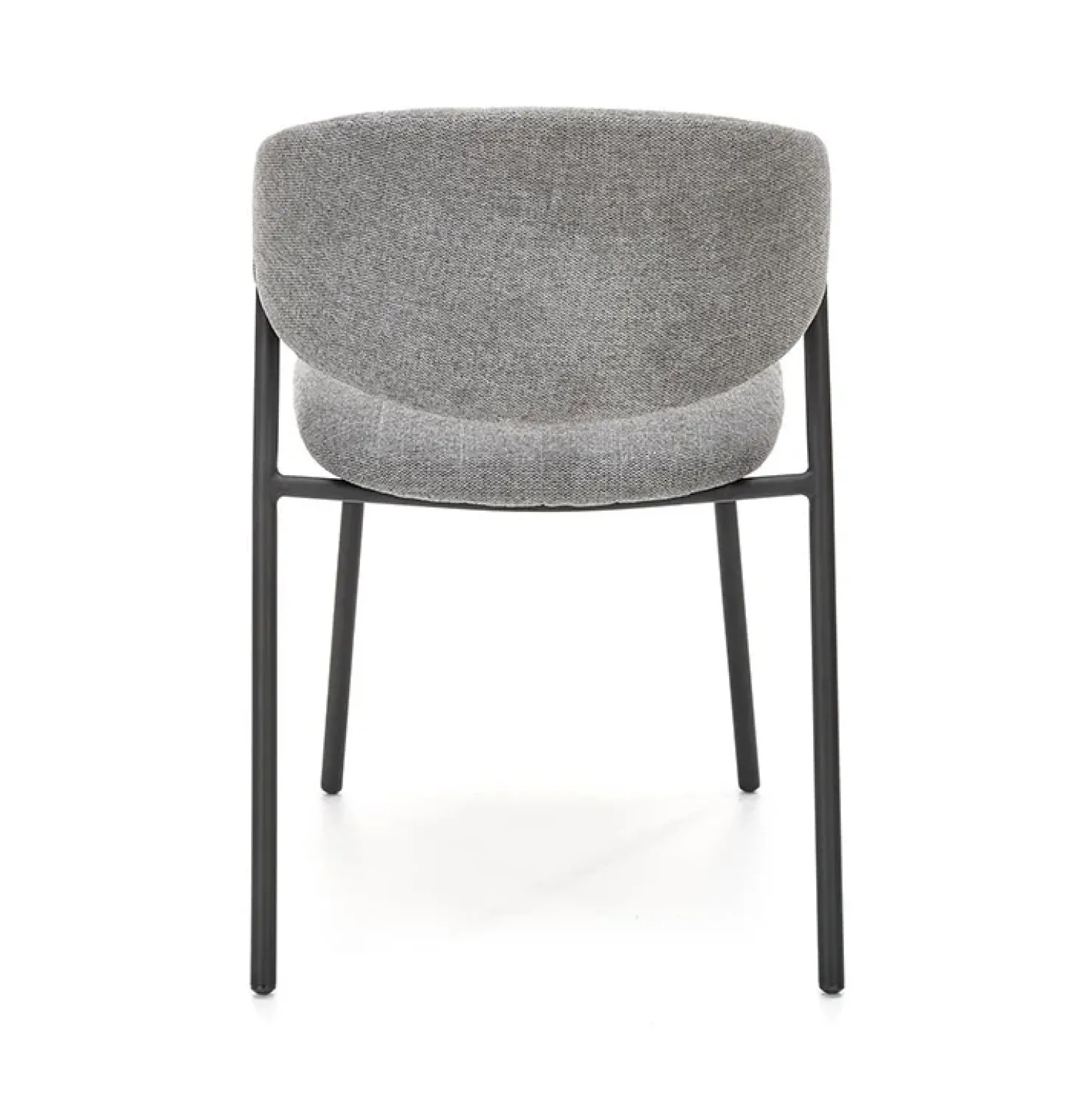 Garnero Arredamenti Set 2 sedie da sala in tessuto grigio scuro nero Elsa Outlet