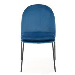 Garnero Arredamenti Set 4 sedie da sala moderne in tessuto navy Orco Blu Sale