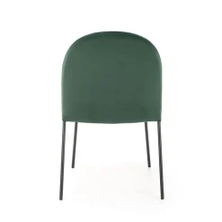 Garnero Arredamenti Set 4 sedie da sala moderne in tessuto scuro Orco Verde Best