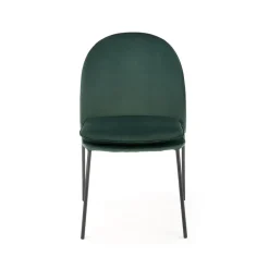 Garnero Arredamenti Set 4 sedie da sala moderne in tessuto scuro Orco Verde Best