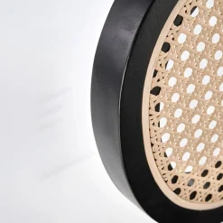 Garnero Arredamenti Set 2 sedie da soggiorno in rattan e velluto Paulie Grigio Online