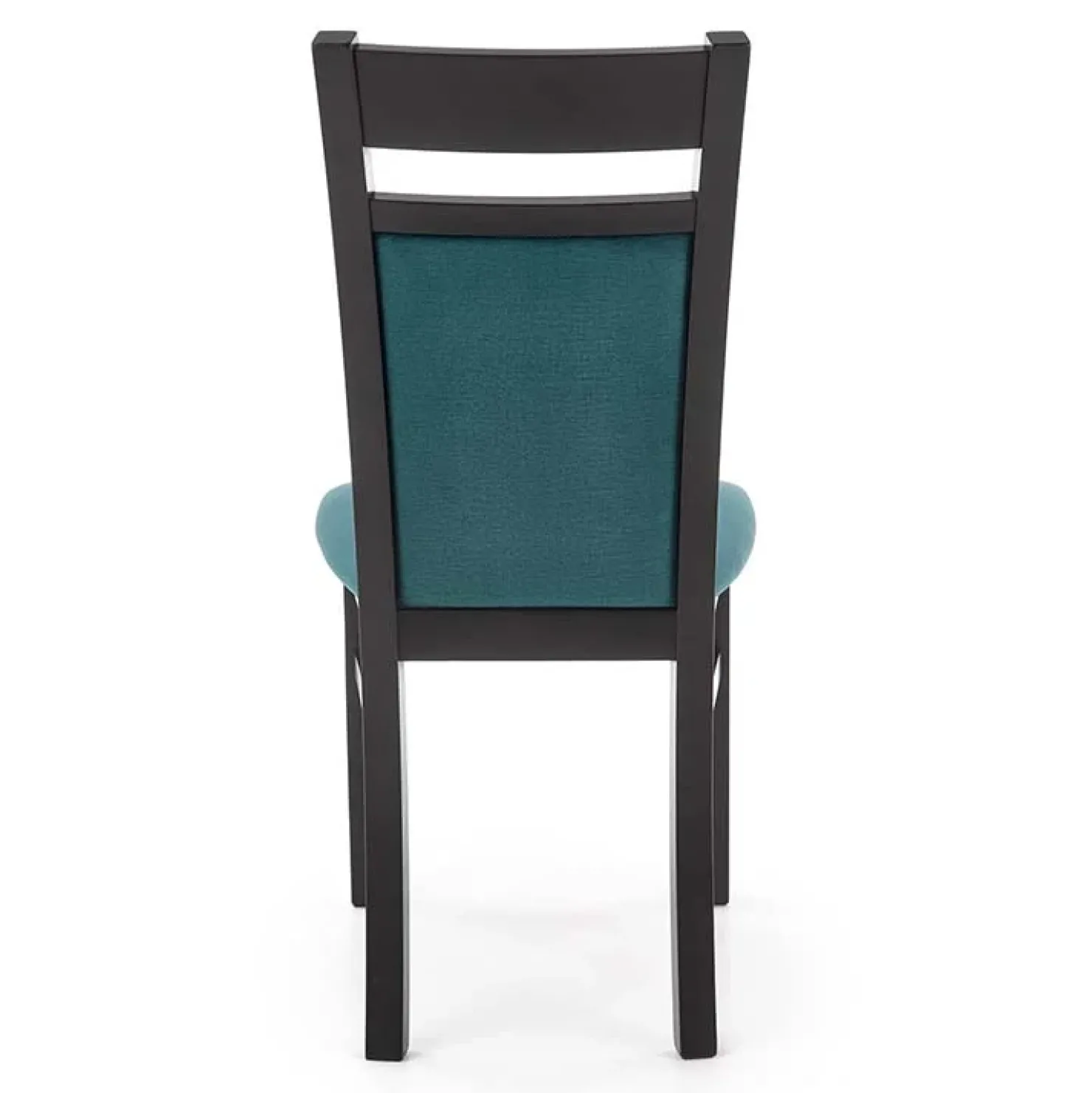 Garnero Arredamenti Set 2 sedie imbottite classiche in tessuto nero verde Azalea Verde Petrolio - Nero