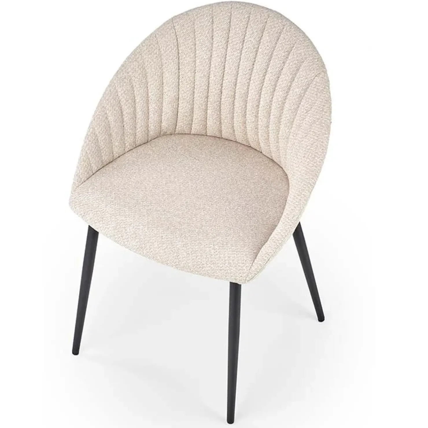 Garnero Arredamenti Set 2 sedie imbottite design in tessuto beige Amelia Online