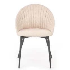 Garnero Arredamenti Set 2 sedie imbottite design in tessuto beige Amelia Online