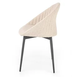 Garnero Arredamenti Set 2 sedie imbottite design in tessuto beige Amelia Online