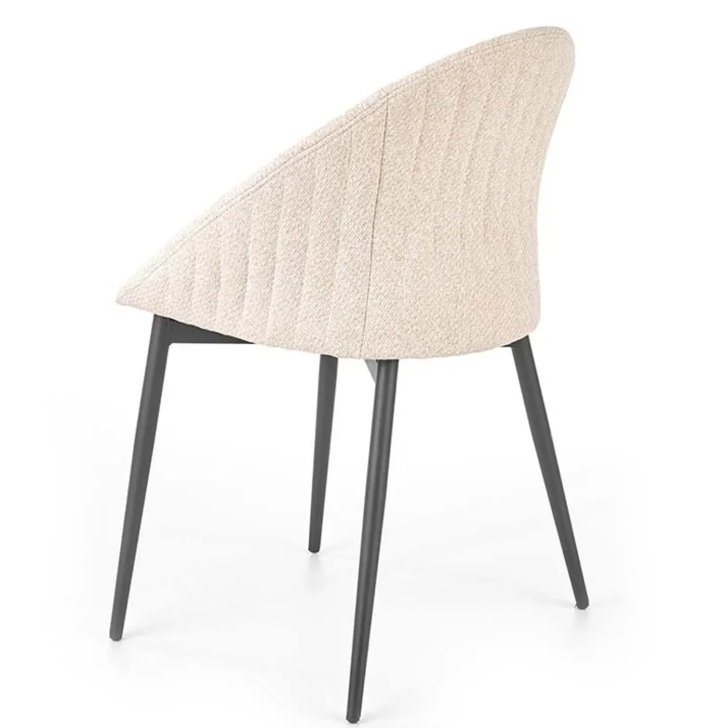 Garnero Arredamenti Set 2 sedie imbottite design in tessuto beige Amelia Online