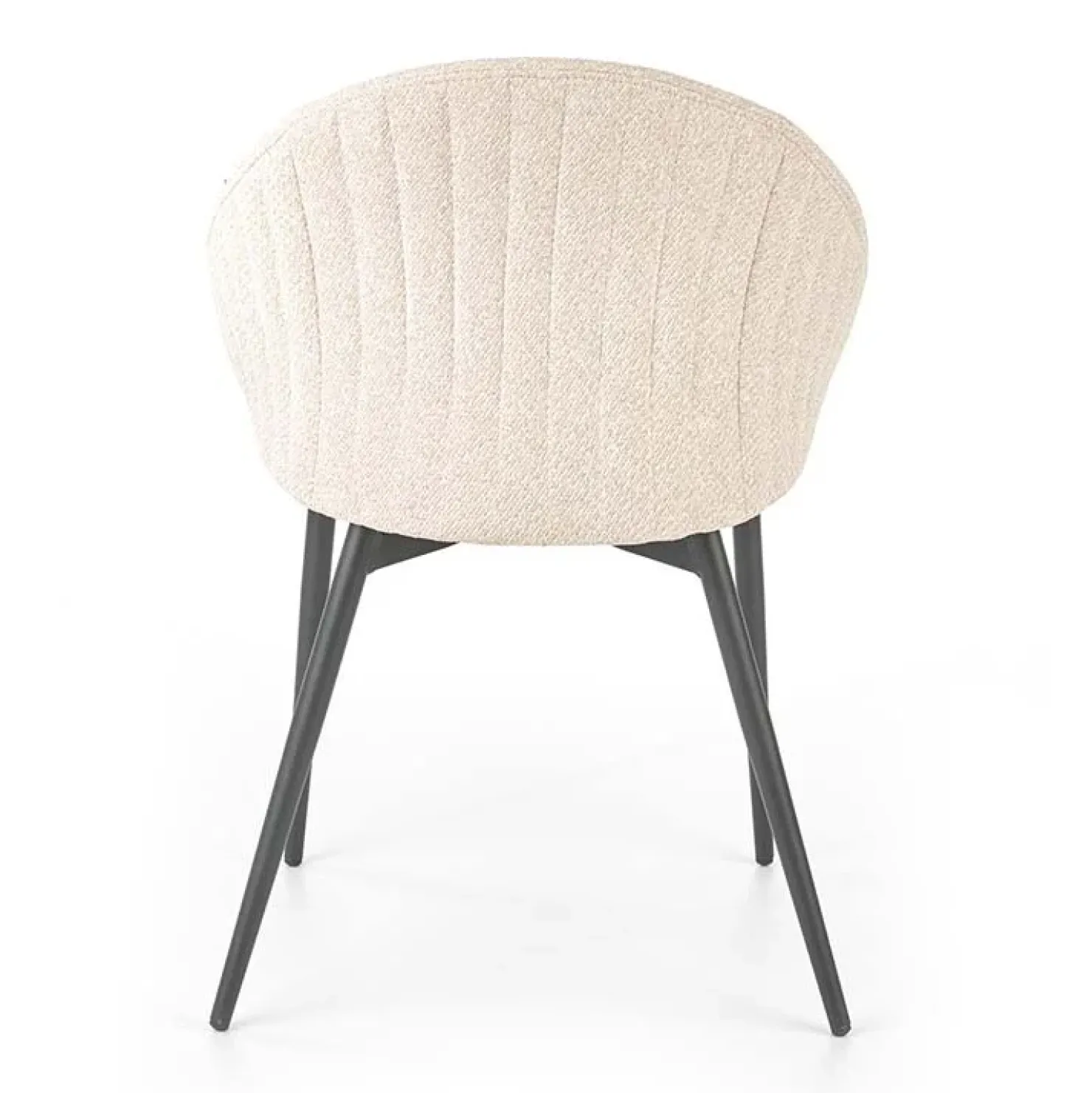 Garnero Arredamenti Set 2 sedie imbottite design in tessuto beige Amelia Online