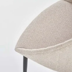 Garnero Arredamenti Set 2 sedie imbottite design in tessuto beige Amelia Online