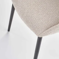 Garnero Arredamenti Set 2 sedie imbottite design in tessuto beige Amelia Online