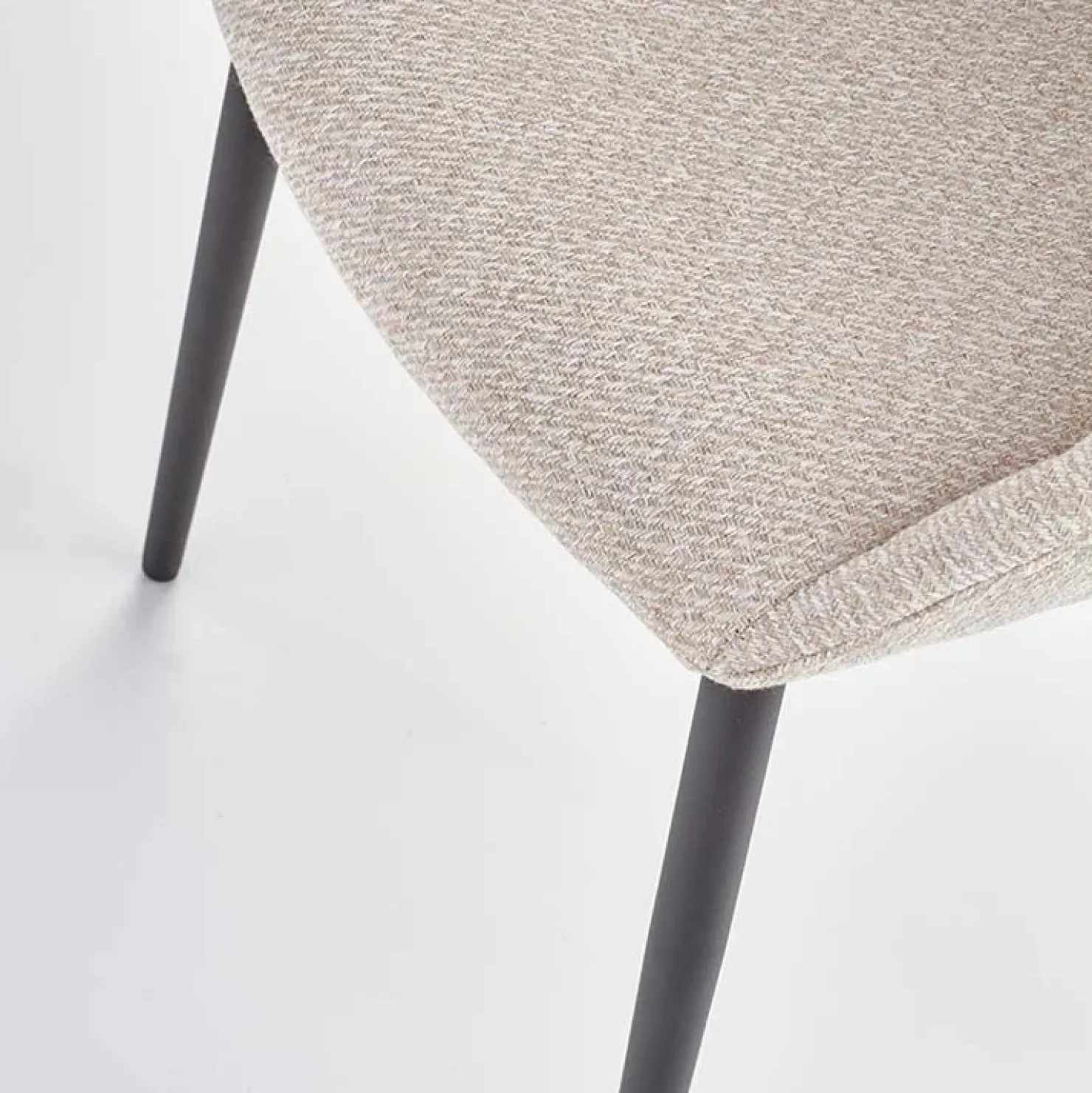 Garnero Arredamenti Set 2 sedie imbottite design in tessuto beige Amelia Online