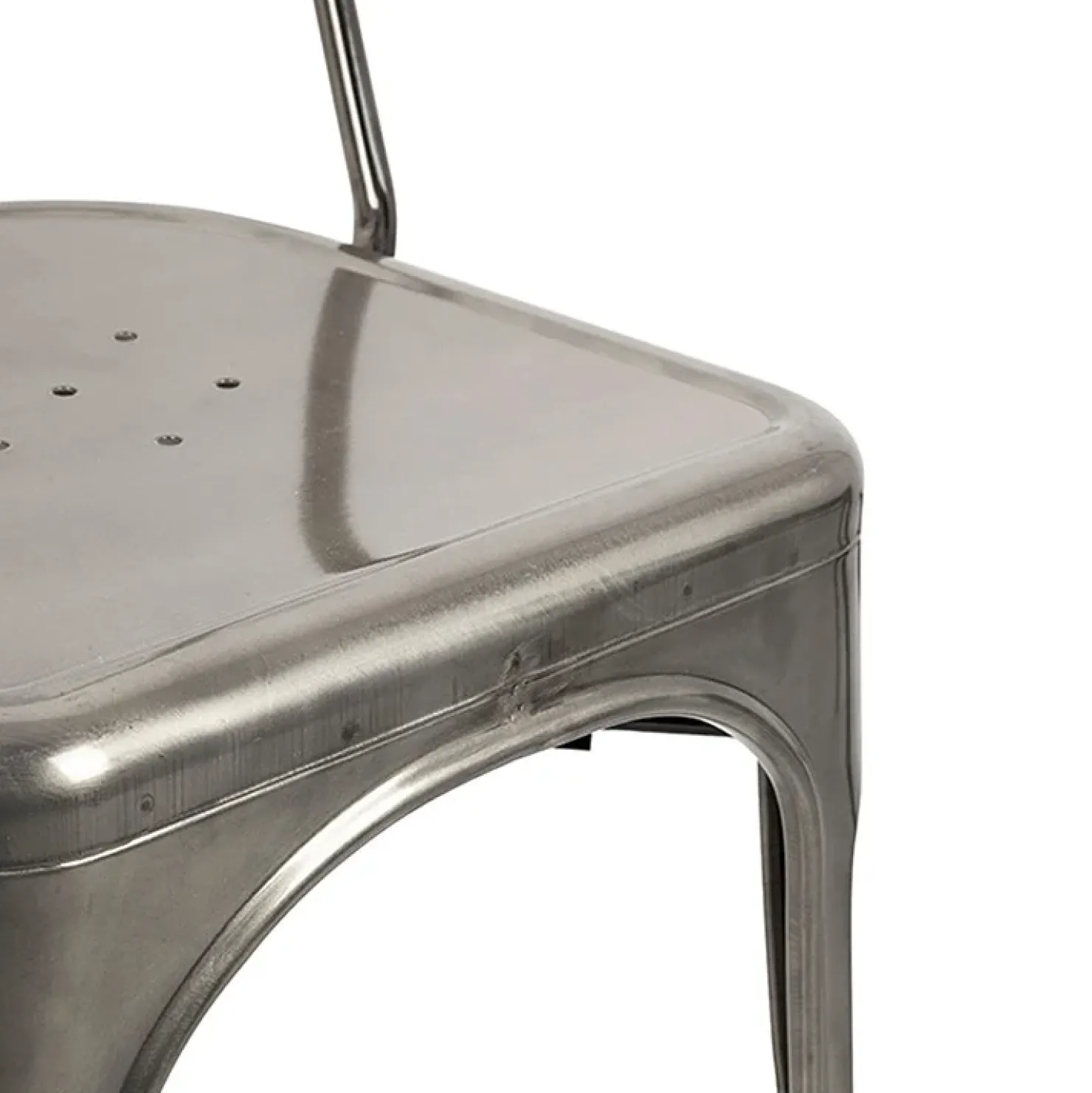 Garnero Arredamenti Set 2 sedie in metallo impilabili grigio laccato Lix Argento Clearance