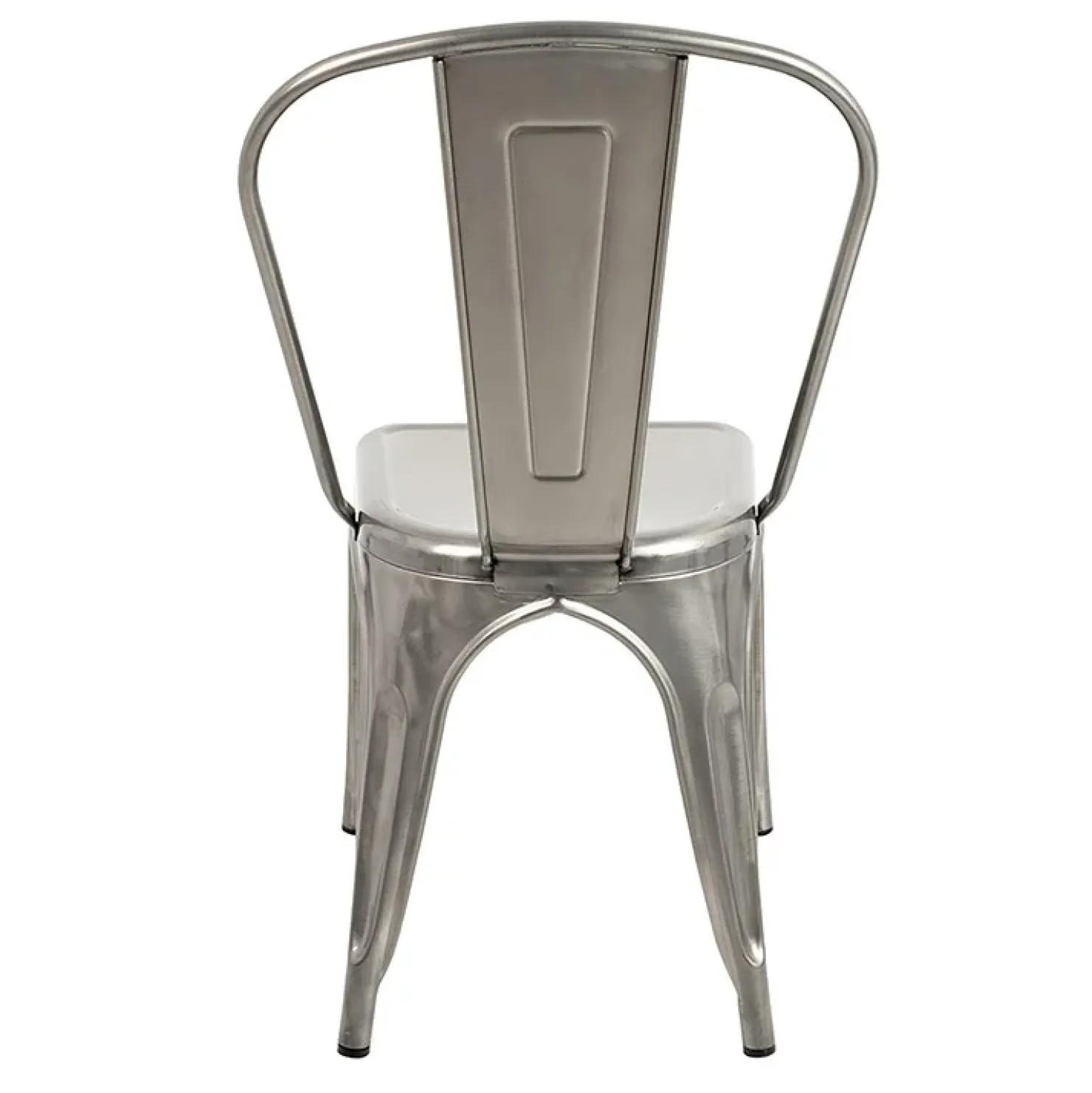 Garnero Arredamenti Set 2 sedie in metallo impilabili grigio laccato Lix Argento Clearance