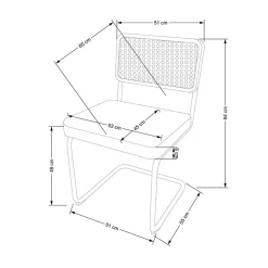 Garnero Arredamenti Set 2 sedie moderne da sala in rattan e tessuto nero Choco Grigio Outlet