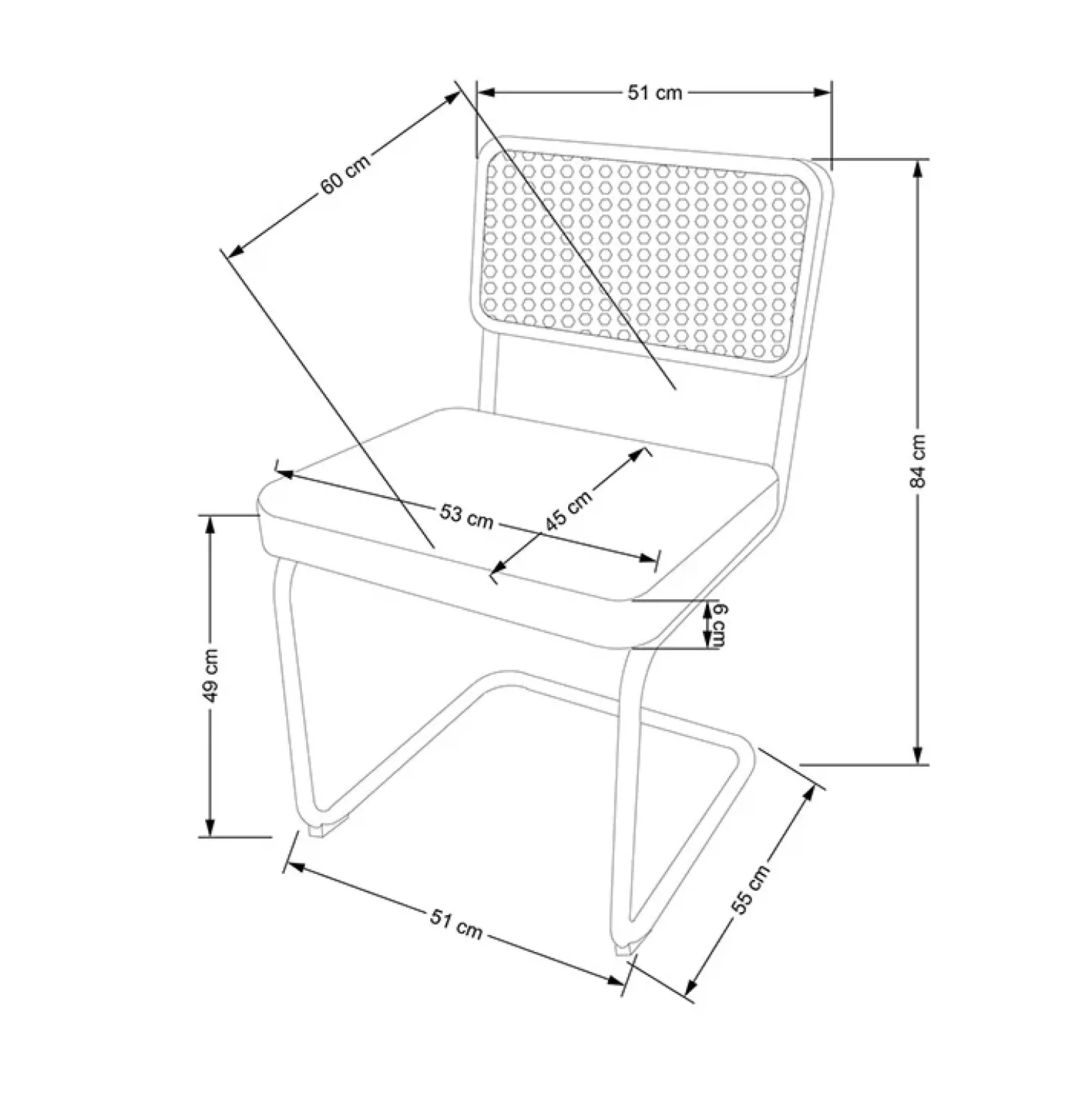 Garnero Arredamenti Set 2 sedie moderne da sala in rattan e tessuto nero Choco Grigio Outlet