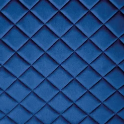 Garnero Arredamenti Set 2 sedie moderne imbottite in velluto acciaio nero Juliet Blu Best