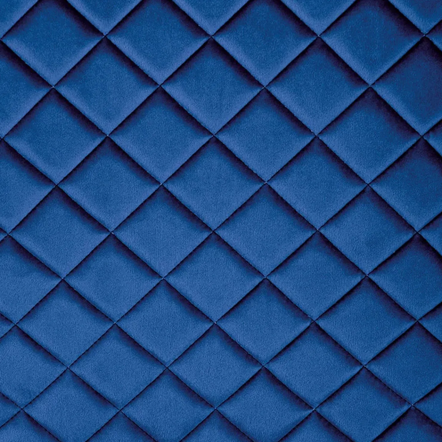 Garnero Arredamenti Set 2 sedie moderne imbottite in velluto acciaio nero Juliet Blu Best