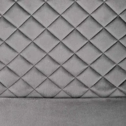 Garnero Arredamenti Set 2 sedie moderne imbottite in velluto acciaio nero Juliet Grigio Best