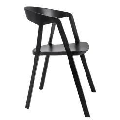 Garnero Arredamenti Set 2 sedie polipropilene impilabili nero opaco Gandia Outlet