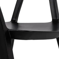 Garnero Arredamenti Set 2 sedie polipropilene impilabili nero opaco Gandia Outlet