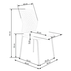 Garnero Arredamenti Set 4 sedie sala moderne in tessuto Corvo Senape