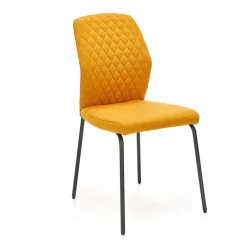 Garnero Arredamenti Set 4 sedie sala moderne in tessuto Corvo Senape