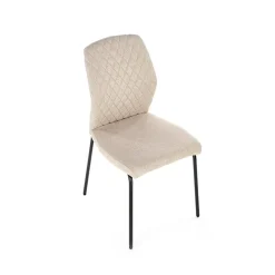 Garnero Arredamenti Set 4 sedie sala moderne in tessuto Corvo Beige