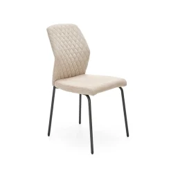 Garnero Arredamenti Set 4 sedie sala moderne in tessuto Corvo Beige