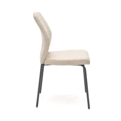 Garnero Arredamenti Set 4 sedie sala moderne in tessuto Corvo Beige