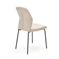 Garnero Arredamenti Set 4 sedie sala moderne in tessuto Corvo Beige