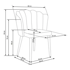 Garnero Arredamenti Set 2 sedie soggiorno imbottite in velluto verde con gambe in nero Cinzia Clearance