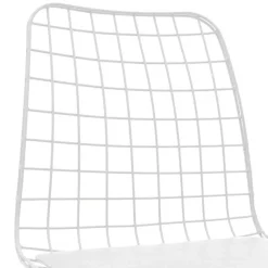 Garnero Arredamenti Set 4 sedie soggiorno moderne industrial metallo bianco Next