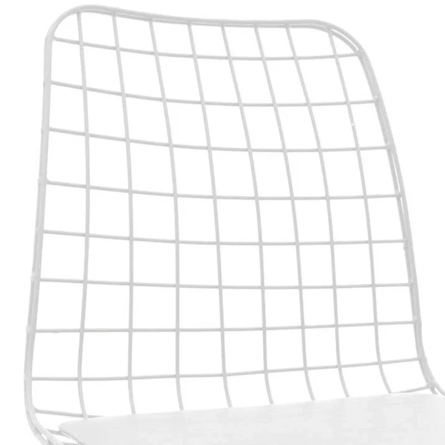 Garnero Arredamenti Set 4 sedie soggiorno moderne industrial metallo bianco Next