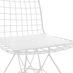 Garnero Arredamenti Set 4 sedie soggiorno moderne industrial metallo bianco Next