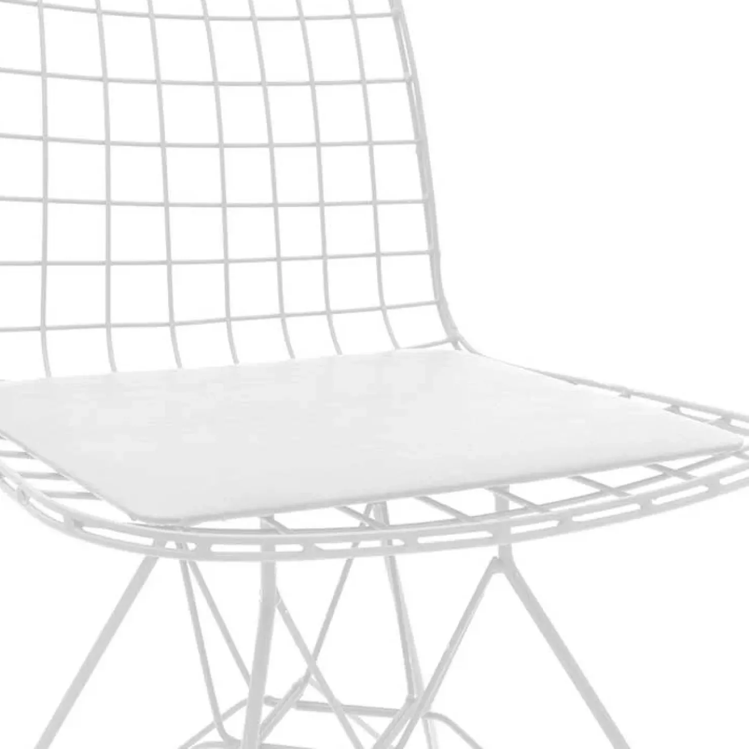 Garnero Arredamenti Set 4 sedie soggiorno moderne industrial metallo bianco Next