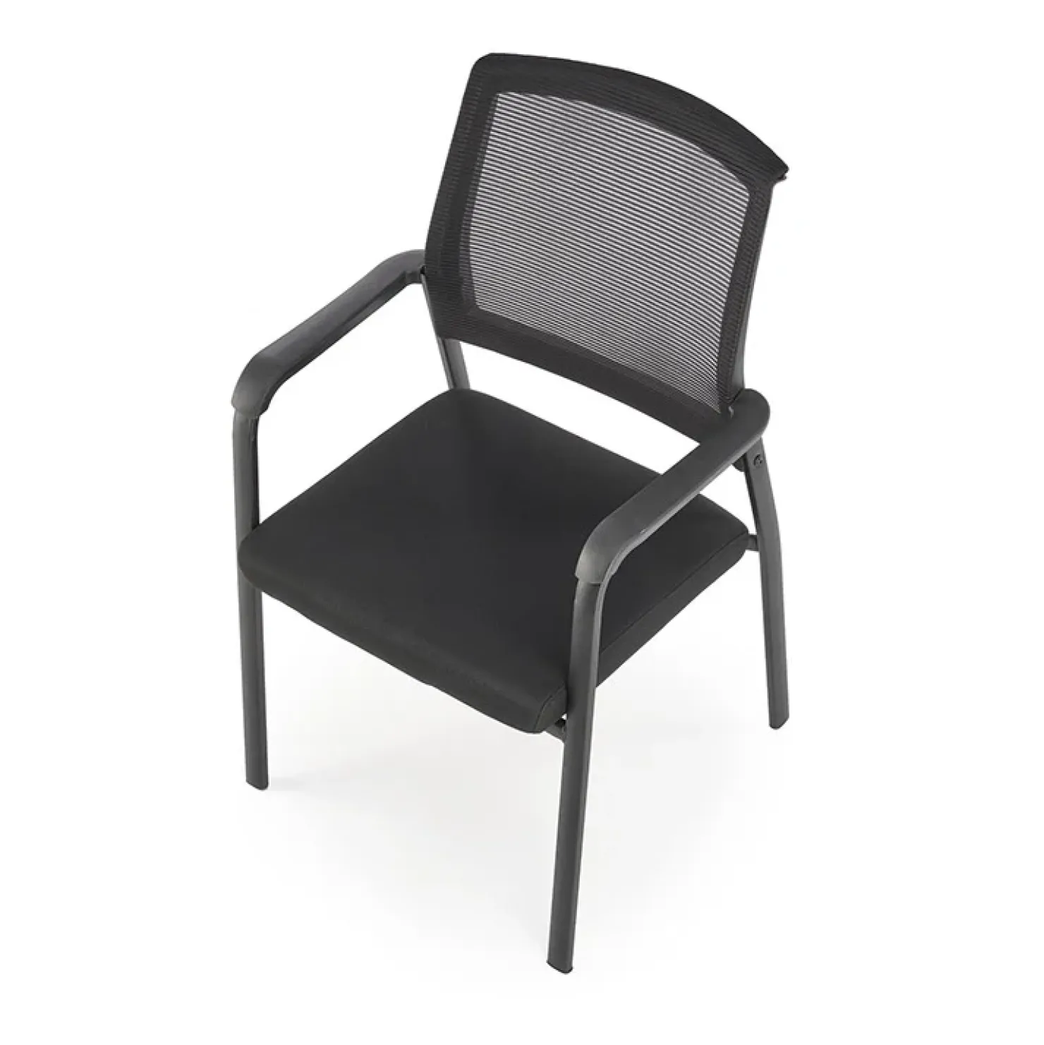 Garnero Arredamenti Set 4 sedie soggiorno moderne in tessuto nero Precious Sale