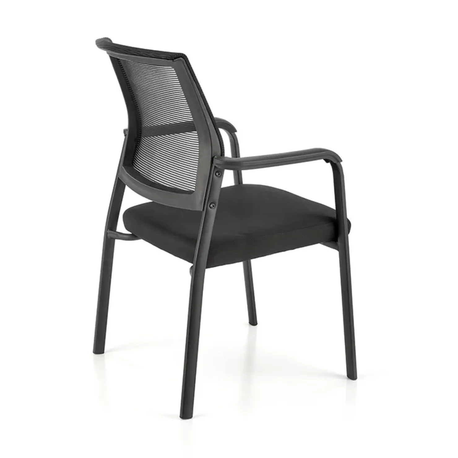 Garnero Arredamenti Set 4 sedie soggiorno moderne in tessuto nero Precious Sale