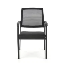 Garnero Arredamenti Set 4 sedie soggiorno moderne in tessuto nero Precious Sale