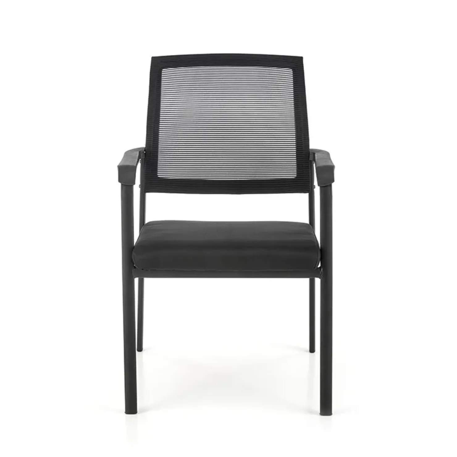 Garnero Arredamenti Set 4 sedie soggiorno moderne in tessuto nero Precious Sale