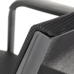 Garnero Arredamenti Set 4 sedie soggiorno moderne in tessuto nero Precious Sale