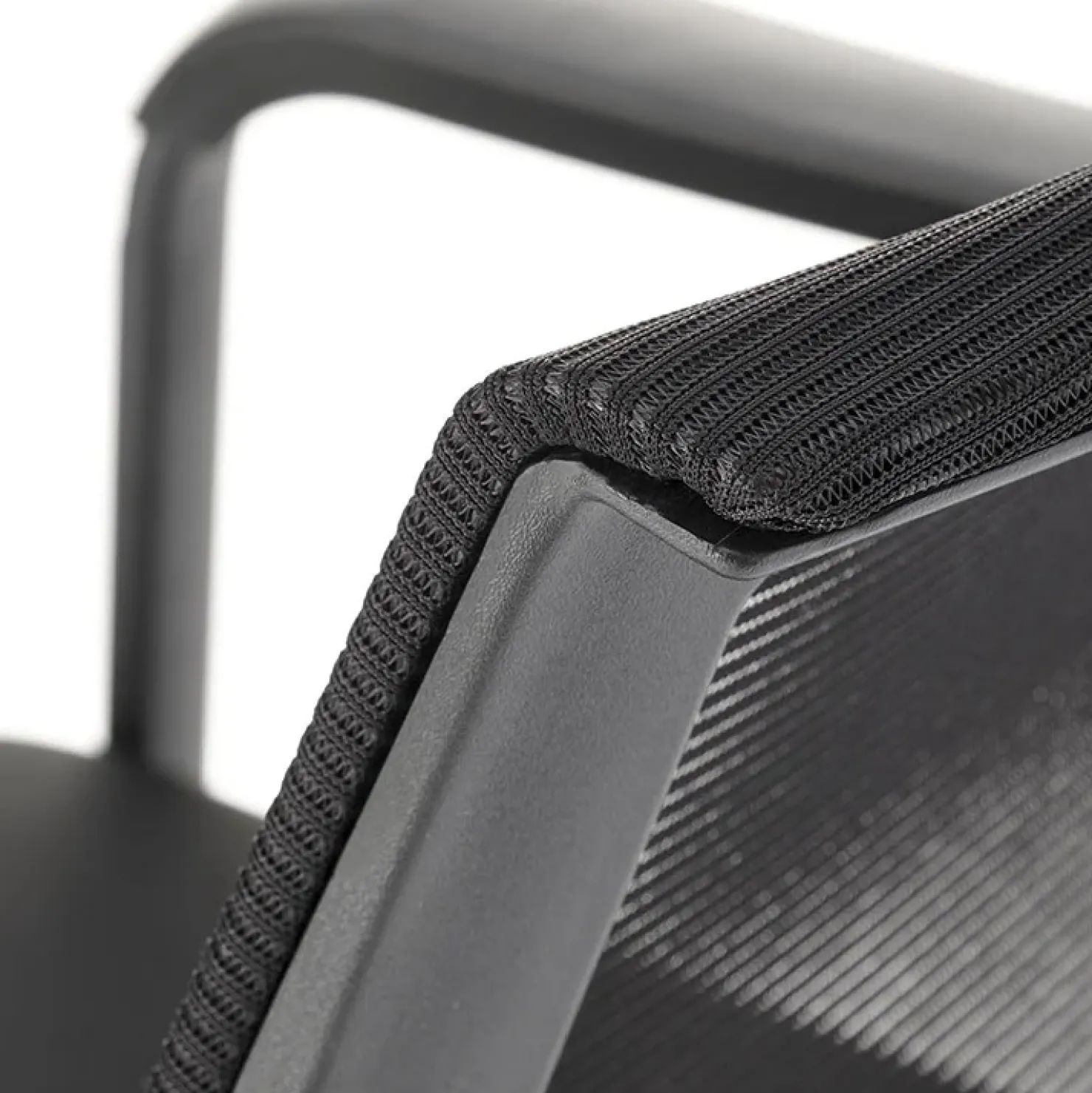 Garnero Arredamenti Set 4 sedie soggiorno moderne in tessuto nero Precious Sale