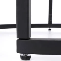 Garnero Arredamenti Set 2 tavolini da salotto rotondi noce nero Pueblo Best