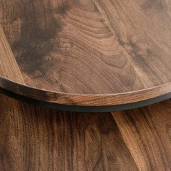 Garnero Arredamenti Set 2 tavolini da salotto rotondi noce nero Pueblo Best