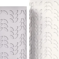 Garnero Arredamenti Set 2 tavolini da salotto rotondi bianchi opaco grigio Ennis Sale