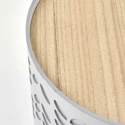 Garnero Arredamenti Set 2 tavolini da salotto rotondi bianchi opaco grigio Ennis Sale