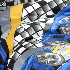 Garnero Arredamenti Set copripiumino bambino singolo e federa 140x200cm blu a fantasia Cars Outlet