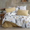 Garnero Arredamenti Set copripiumino matrimoniale oversize e federe 240x260cm beige Ingrid Clearance